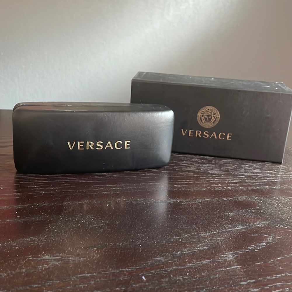 Versace eyeglasses hard case and box